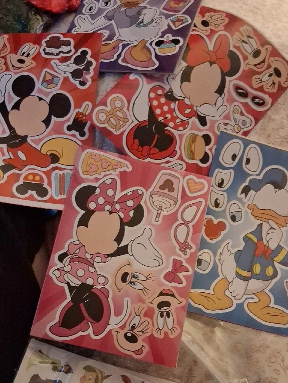New! Disney Character Sticker Sheets